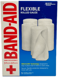 Band-Aid Flexible Rolled Gauze - 5 Sterile Rolls