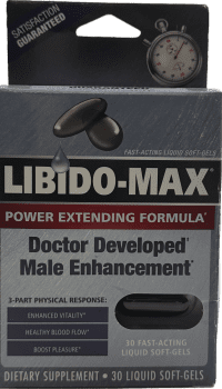 Libido-Max Power Extending Formula Male Enhancement - 30 Liquid Soft Gels
