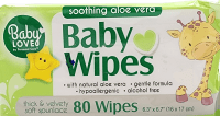 Baby Love Aloe Vera Wipes: 80 Gentle Cleansing Wipes