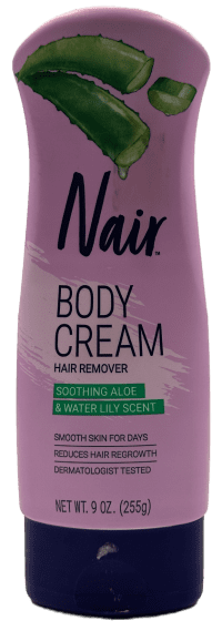 Nair Body Cream Hair Remover Aloe & Water Lily Scent - 9 oz