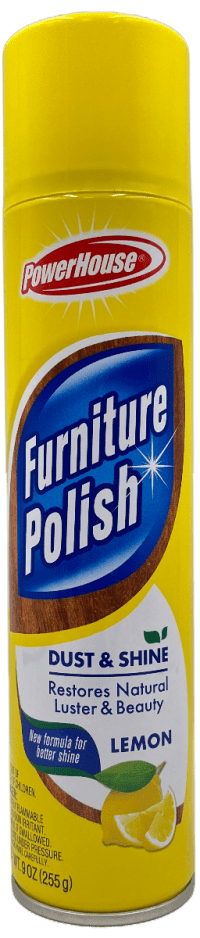 Power House Furniture Polish: 9 oz of Lemon-Fresh Wood Care