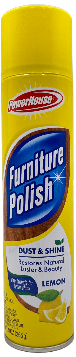Power House Furniture Polish: 9 oz of Lemon-Fresh Wood Care
